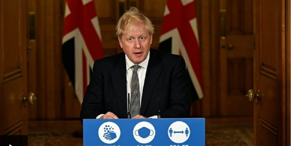 बेलायतका प्रधानमन्त्री बोरिस जोन्सन